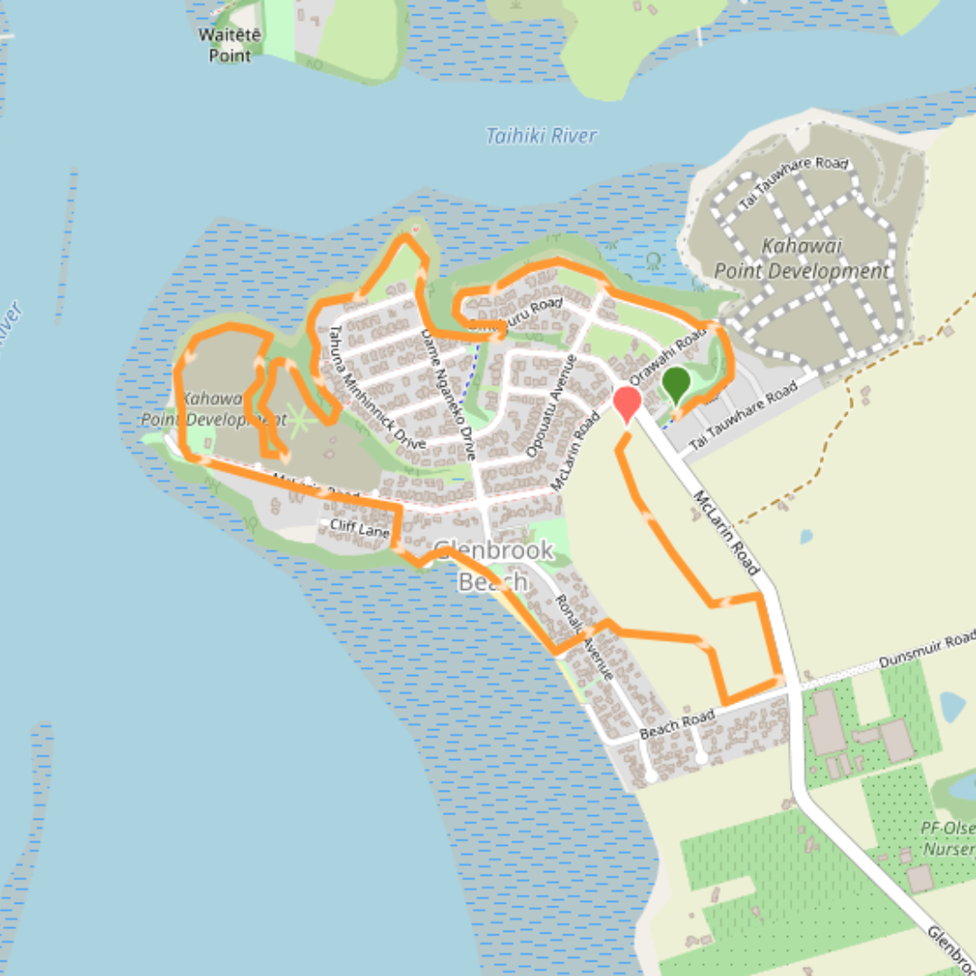 5km route map